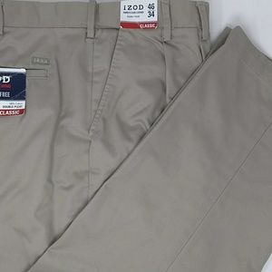 izod men's american chino pleated pant